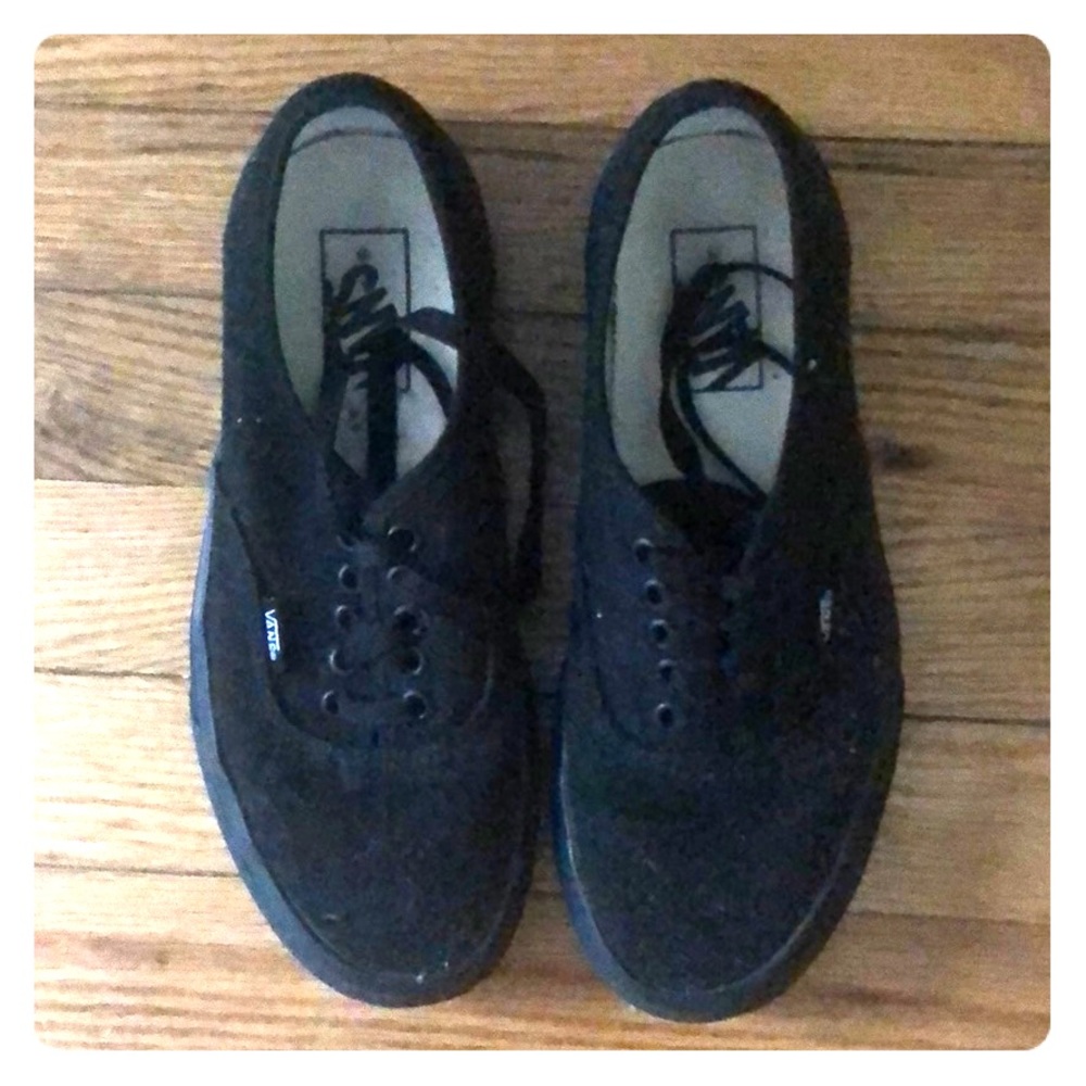 Black Vans Size 8